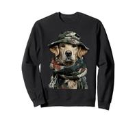 Camouflage Golden Retriever Camo Animal Hunter Caccia Cane Felpa