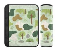 Camouflage Green Tree 2 pz auto tracolla pad protegge il collo e le spalle per camion funda para cinturón de carro