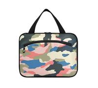 Camouflage Hanging Grande Viaggio Toiletry Bag con gancio, Designer Portatile Medicina Bag per Viaggi Make up Hotel bolsas de maquillaje para Mujer L