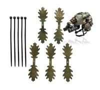 Camouflage Leaf Strips - 5 pezzi Concealment Hunting Ties, Portable Outdoor Gear Match Accessory | Natural Blend Hidden Design, Games Enthusiasts Challenges Matches Field Exercises Wilderness Jungle S