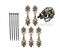 Camouflage Leaf Strips - 5 pezzi Concealment Hunting Ties, Portable Outdoor Gear Match Accessory | Natural Blend Hidden Design, Games Enthusiasts Challenges Matches Field Exercises Wilderness Jungle S