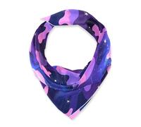 Camouflage Starry Viola Nero Blu Quadrato testa di seta sciarpa per capelli sciarpe e avvolge essenziale sciarpa di seta per le donne avvolgere i capelli dormire per il collo bufanda para mujer