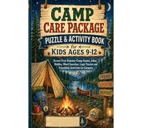 Camp Care Package Puzzle & Activity Book for Kids Ages 9-1: Screen-Free Summer Camp Games, Jokes, Riddles, Word Searches, Logic Puzzles and Friendship Activities for Campers