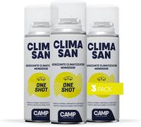Camp-CLIMASAN ONE-SHOT, Igienizzante monodose per climatizzatori d’auto, 3x200ml