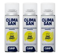 CAMP ClimaSan One Shot Igienizzante Spray Per Climatizzatori Auto 200ml 3 Pezzi
