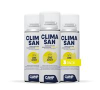 CAMP Climasan One Shot Spray - Igienizzante Climatizzatore e Abitacolo Auto Monodose, Spray Pulizia Condizionatore ad Azione Purificante - Ideale per Rimuovere Germi e Batteri, Made in Italy, 3x200ml