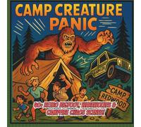 Camp Creature Panic: Retro Monster Coloring Book for Adults - 1950s Comic Style Bigfoot, Werewolves, Swamp Beasts & Campfire Chaos