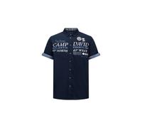 CAMP DAVID Camicia 'French Coast I' blu notte / blu denim / bianco Uomo - PROMO - Taglie forti - Camicie da uomo CAMP DAVID XXXL