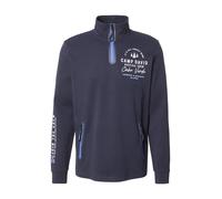 CAMP DAVID Felpa blu / navy / bianco Uomo - Abbigliamento - Taglie comode - Felpe CAMP DAVID M
