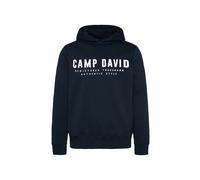 CAMP DAVID Felpa blu notte / bianco Uomo - Abbigliamento - Taglie comode - Felpe CAMP DAVID XL