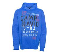 Camp David Felpa con Cappuccio Zip Uomo Regular Cotone Poliestere