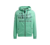 Camp David Felpa da uomo con cappuccio e logo Artworks, Flight Green, L