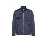 Camp David Felpa da uomo con dettagli ripstop e applicazioni etichette, blu navy, L