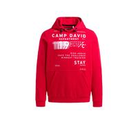 CAMP DAVID Felpa rosso / bianco Uomo - Abbigliamento - Taglie comode - Felpe CAMP DAVID L
