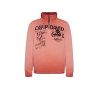 CAMP DAVID Felpa 'The Craftsmen' rosso / nero Uomo - Abbigliamento - Taglie comode - Felpe CAMP DAVID M