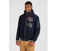 CAMP DAVID Giacca di mezza stagione 'The Craftsmen' blu scuro / rosso / bianco, Taglia M