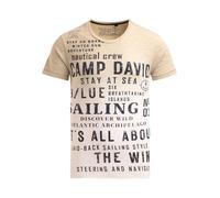 CAMP DAVID Maglietta beige / sabbia / nero Uomo - Abbigliamento - Taglie comode - Maglie e T-shirt CAMP DAVID XXL