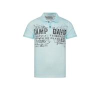 CAMP DAVID Maglietta blu chiaro / grigio / nero Uomo CAMP DAVID L blu chiaro / grigio / nero