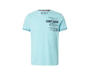 CAMP DAVID Maglietta navy / acqua Uomo - Abbigliamento - Taglie comode - Maglie e T-shirt CAMP DAVID XL