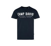CAMP DAVID Maglietta navy / bianco Uomo - Abbigliamento - Taglie comode - Maglie e T-shirt CAMP DAVID L