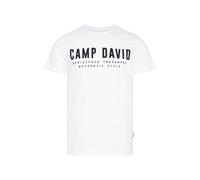 Camp David Maglietta da uomo con logo basic, Bianco ottico, M