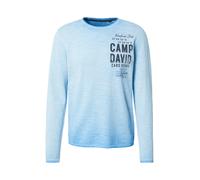CAMP DAVID Pullover blu chiaro / nero Uomo - Abbigliamento - Pullover e cardigan - Pullover - Pullover girocollo CAMP DAVID M