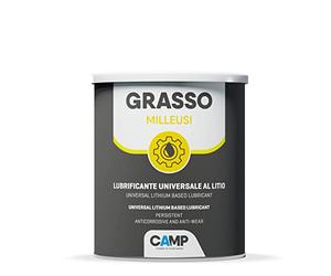 Camp GRASSO MILLEUSI, Grasso Lubrificante Multiuso al Litio NLGI2 ad Alte Prestazioni, Protegge da Ruggine e Corrosione, 1 kg