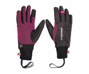 Camp - Guanti versatili in PrimaLoft® - G Air Lady Black/Fuchsia per Donne in Silicone - Taglia L - Nero