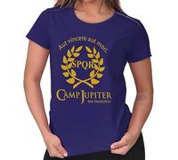 Camp Half Blood Branches Camp Jupiter SPQR SciFi Percy Jackson Ladies T Shirt Purple Men's