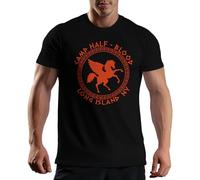Camp Half-Blood New York T-Shirt Maglietta per Uomo Nera Size L