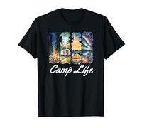 Camp Life Outdoor Adventure Design Tess Bag Mugs And More Maglietta