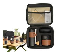 Camp Maker - Kit portatile per birra con macinino, leggero per esterni, macchina per macinare fagioli compatta per avventure di viaggio, escursioni, mattine in campeggio, multifunzione