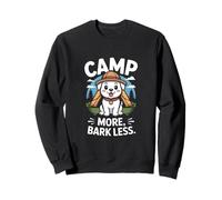 Camp More Bark Less Dog Camping Avventura all'aperto Felpa