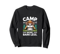 Camp More Bark Less Dog Camping Avventura all'aperto Felpa