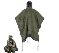 Camp Poncho Sleeping, Bag Wearable Under, Quilts Hammock Hooded, Poncho