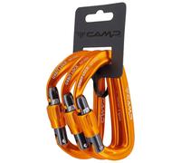 C.A.M.P. Set 3 Orbit Lock - set moschettoni a ghiera Orange unisex Alluminio