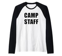 Camp Staff - Campsite Worker & Volunteer Uniform Maglia con Maniche Raglan