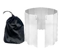 Camp Stufa parabrezza - 16 piatti in alluminio fornello a paravento parabrezza per cucina all'aperto | lega di alluminio pieghevole parabrezza per fornelli campeggio escursionismo zaino