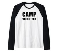 Camp Volunteer - Campsite Worker & Volunteer Uniform Maglia con Maniche Raglan