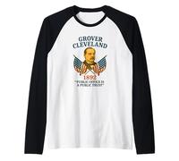 Campagna del Presidente Grover Cleveland 1892 Maglia con Maniche Raglan