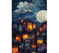 Campagna Nella Notte Stellata - Puzzle 3000 Pezzi per Adulti 122x81cm | Passatempo Rilassante e Antistress | Arte da Parete e Decorazione Casa