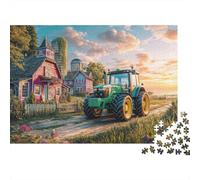 campagna puzzle adulti trattore rurale puzzle 300 pezzi forma irregolare puzzle in legno,per studenti risolvi il puzzle