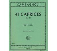 Campagnoli, Bartolomeo - 41 Caprices Op. 22 for Viola - Arranged by Primrose - International