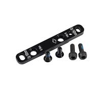 Campagnolo Adattatore Anteriore 140/160 mm per Pinza 140 mm + 4 Viti, Unisex Adulto, Nero, Taglia Unica