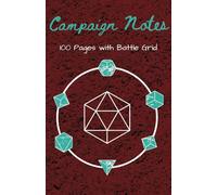 Campaign Journal Notebook for TTRPGs - Half Grid Half Lined: Session Notes | Battle Grid | Journaling | Roleplaying Game | TTRPG Notes | 100 Pages | ... for DnD, Pathfinder, and Fantasy Adventures