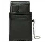 CAMPALO Portafoglio Nero con catena e portamonete per camerieri, bar, taxi ed eventi | Portafogli uomo e donna resistenti, compatti e sicuri | Porta soldi e palmare per lavoro quotidiano professionale