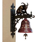 Campana A Parete - Ciondolo Spaventoso Design Animale | Campana In Resina Per La Recinzione Esterna - Per Accogliere Gli Ospiti Alla Porta Di Casa Giardino Cortile Appartamento Agriturismo E Hotel