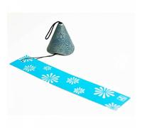 Campana A Vento Giapponese Furin Nanbu In Ghisa Argento Blu Hanabi Giappone