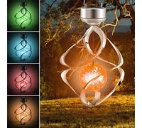 Campana a vento solare a LED che cambia colore Luci solari Decorazioni romantiche per patio Giardino Yard Home (Colorful)