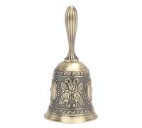 Campana, Campana per cena Campane a mano in ottone Retro Rosa Suono chiaro, Campana di servizio per matrimoni Servizio in aula scolastica Allenamento di giochi Animali domestici